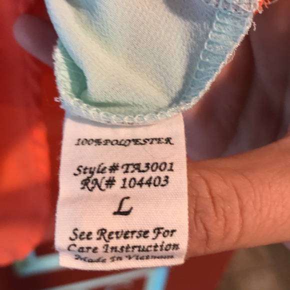 Women’s Edge High Low Lacey Color Block Tank Top Size L - Picture 5 of 7